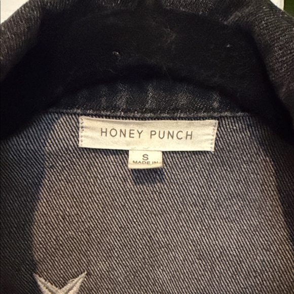 Honey Punch Black Jacket with White Star Accents - Picture 2 of 3